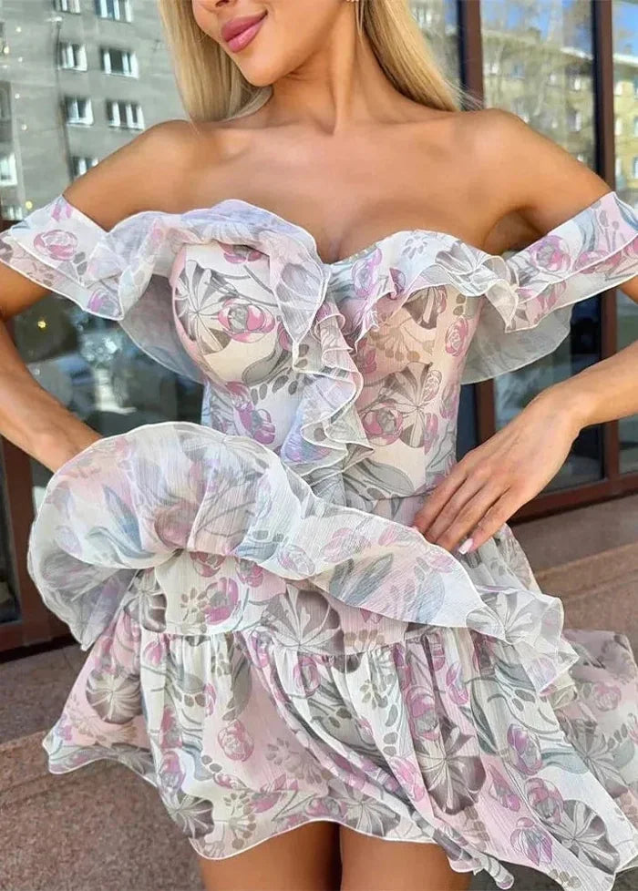 Floral strapless dress Dress Tailor