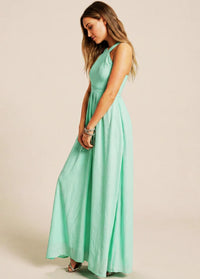 Formal maxi dress in mint green Dress Tailor