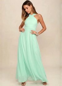 Formal maxi dress in mint green Dress Tailor