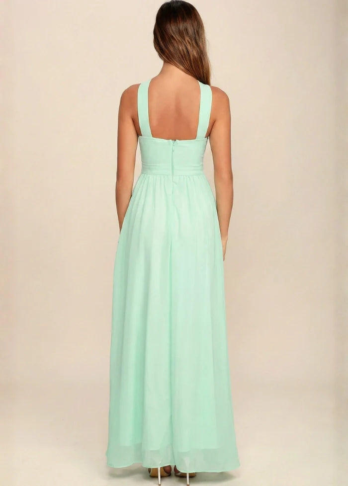 Formal maxi dress in mint green Dress Tailor