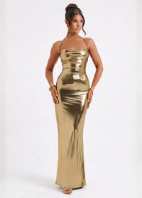Golden night gown Dress Tailor