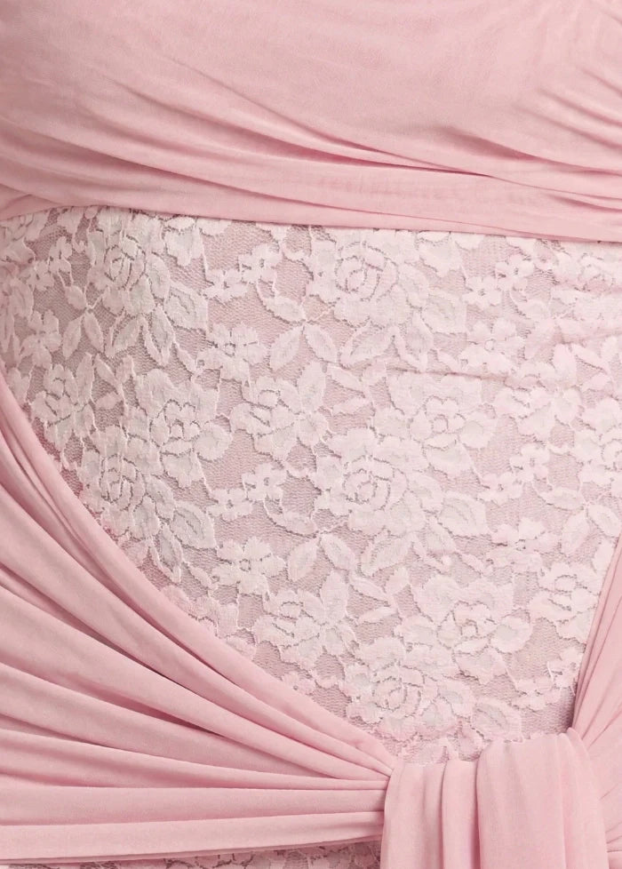 Lace dress in pink Dress Tailor