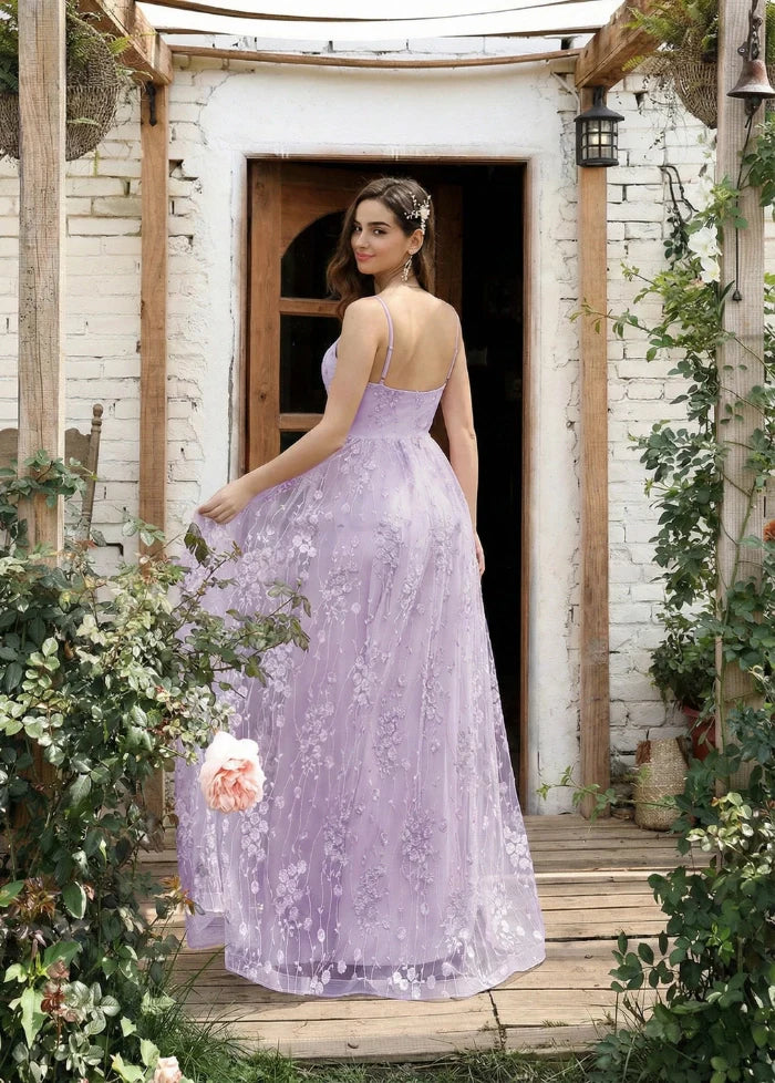 Lavender wedding attendant gown Dress Tailor