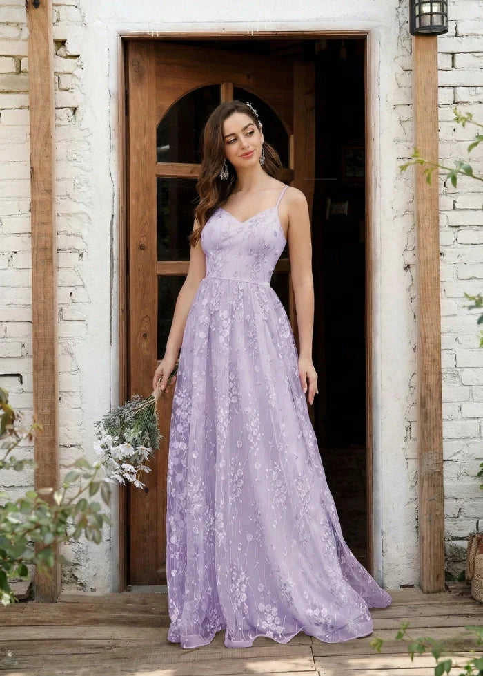 Lavender wedding attendant gown Dress Tailor