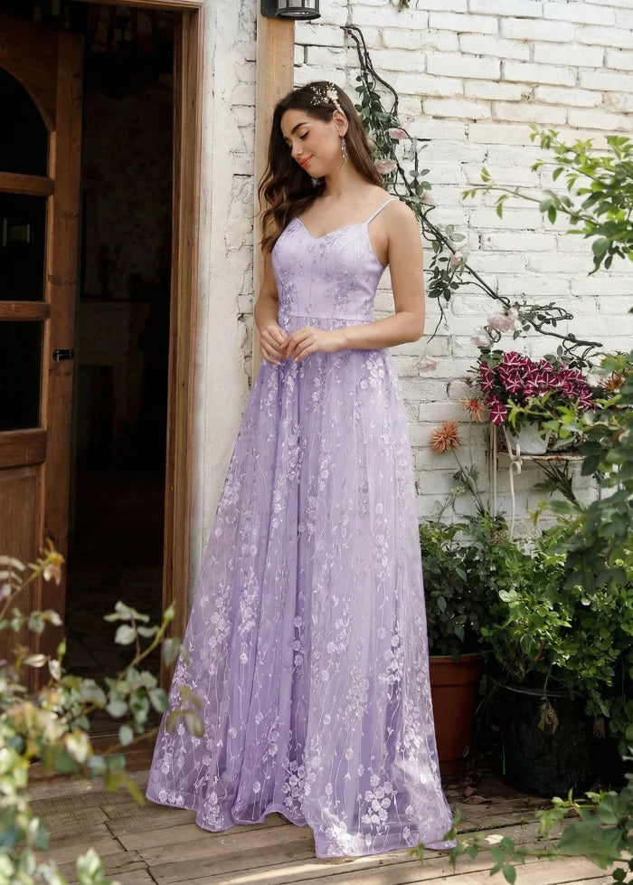 Lavender wedding attendant gown Dress Tailor