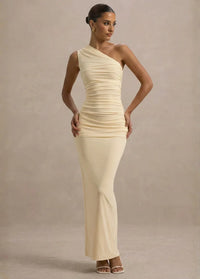 Light yellow long dress Dress Tailor