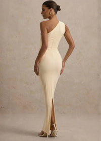 Light yellow long dress Dress Tailor