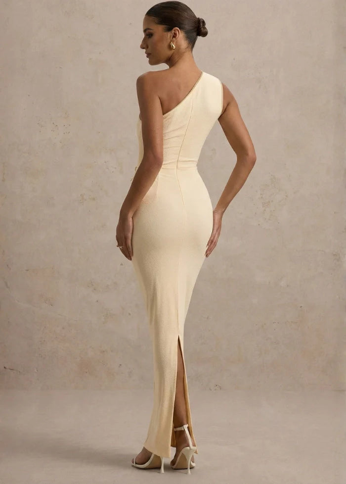 Light yellow long dress Dress Tailor