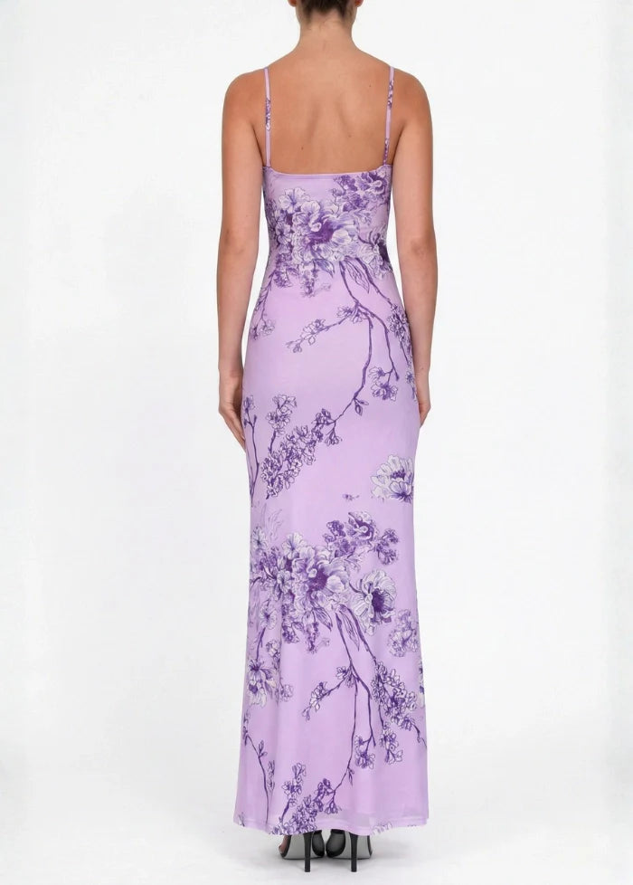 Lilac full-length dress Dress Tailor