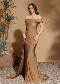 Long bronze dress Dress Tailor