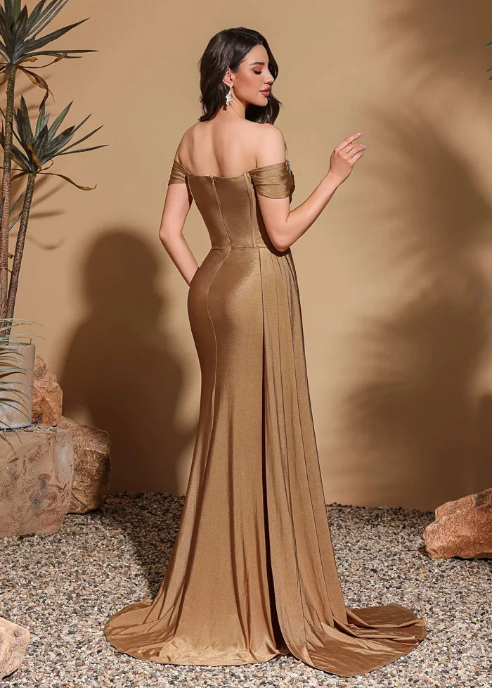 Long bronze dress Dress Tailor