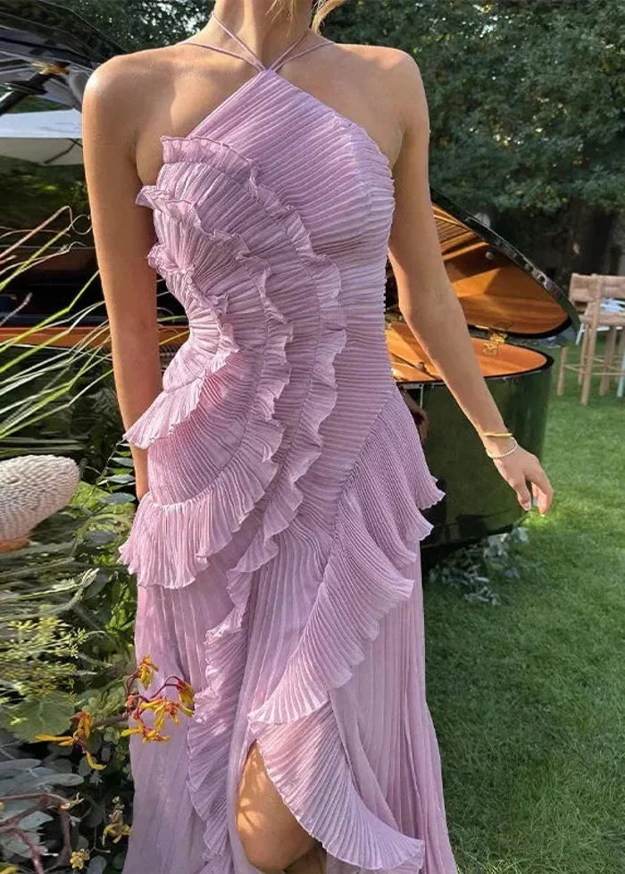 Long ruffle dress Dress Tailor