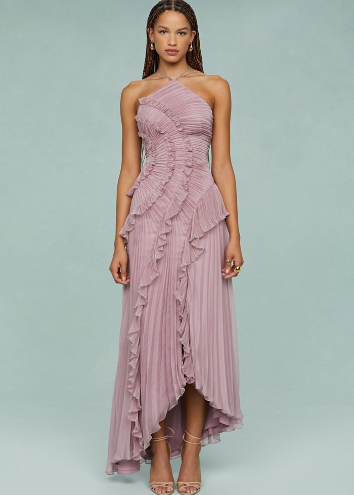 Long ruffle dress Dress Tailor