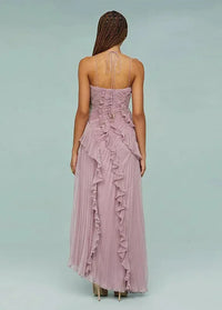 Long ruffle dress Dress Tailor