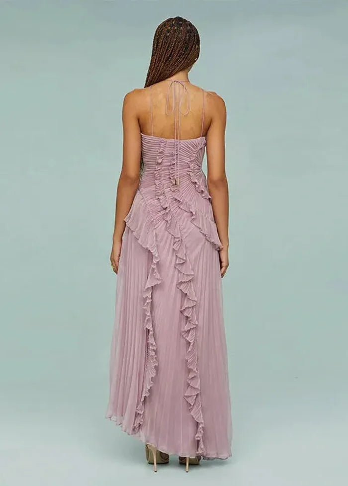 Long ruffle dress Dress Tailor