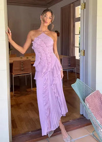 Long ruffle dress XS Dress Tailor