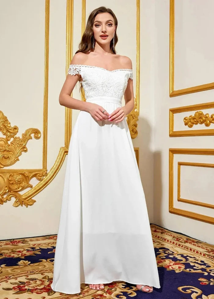 Long white ceremony dress Dress Tailor