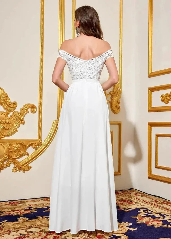Long white ceremony dress Dress Tailor