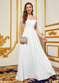 Long white ceremony dress S Dress Tailor