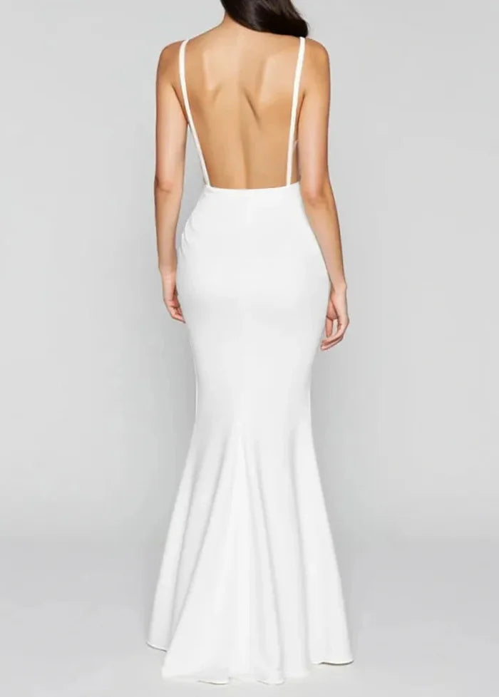 Long white dress S Dress Tailor