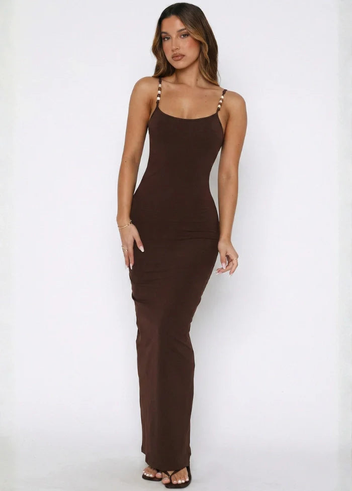 Maxi dress with spaghetti straps Dress Tailor
