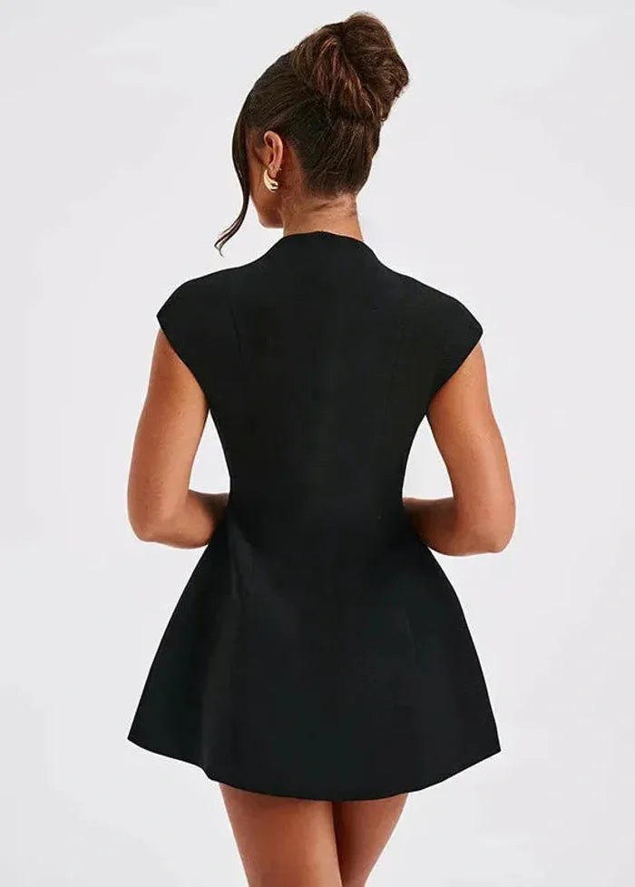 Mini dress with plunging neckline Dress Tailor