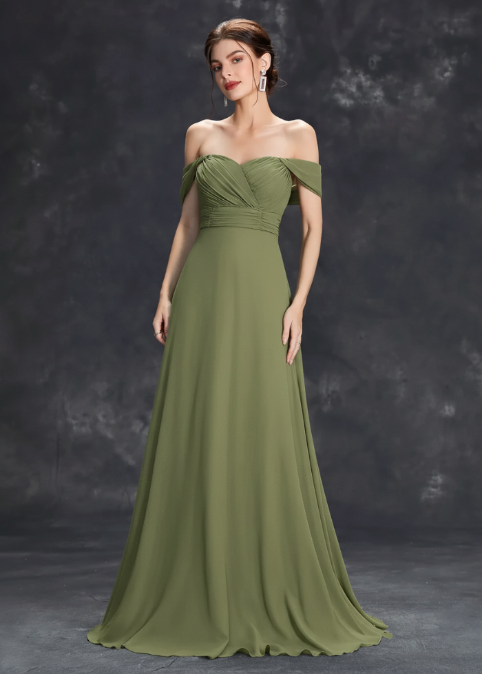 Olive bridesmaid gown Dress Tailor