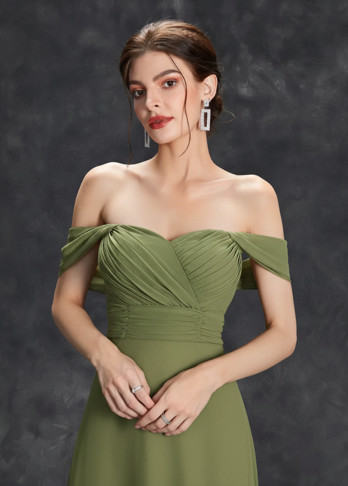 Olive bridesmaid gown Dress Tailor