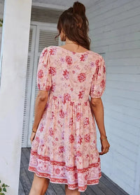 Pink boho chic dress Dress Tailor