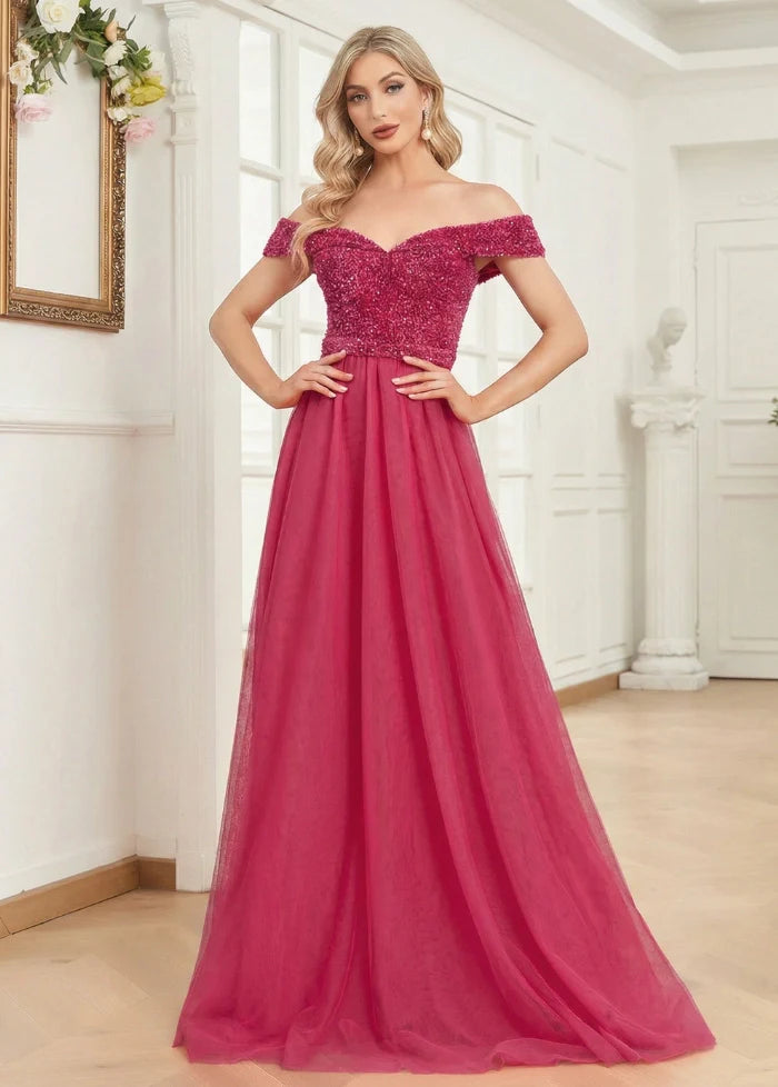 Pink tulle evening gown Dress Tailor