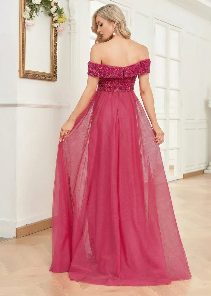 Pink tulle evening gown Dress Tailor