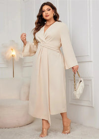 Plus size beige dress Dress Tailor