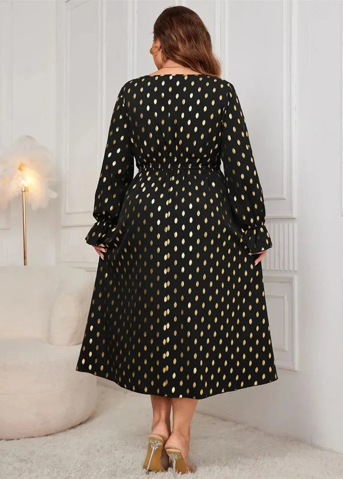 Plus size polka dot dress Dress Tailor