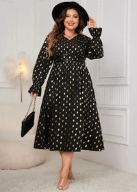 Plus size polka dot dress Dress Tailor