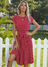 Polka dot midi dress Dress Tailor