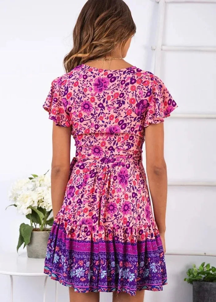 Purple bohemian dress Dress Tailor