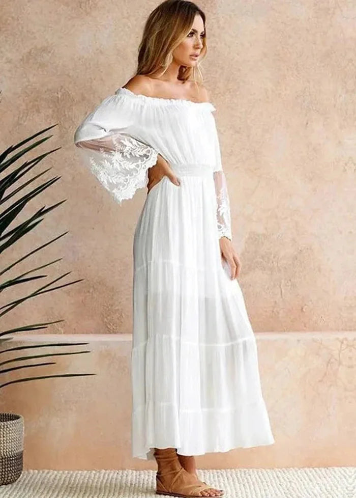 Rustic white dress Dress Tailor