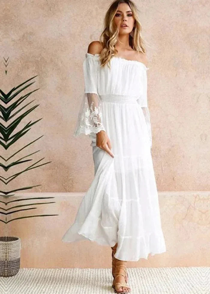 Rustic white dress Dress Tailor