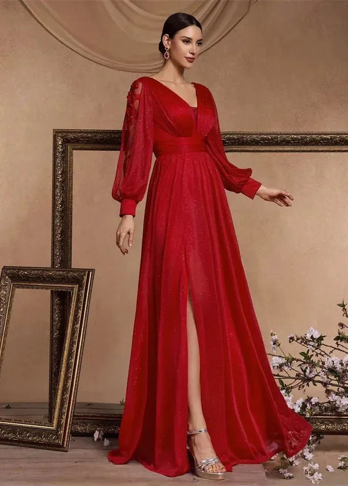 Shiny red ball dress Dress Tailor