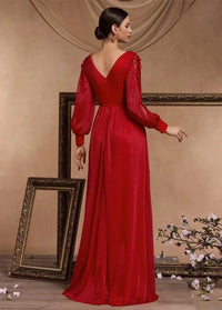 Shiny red ball dress Dress Tailor