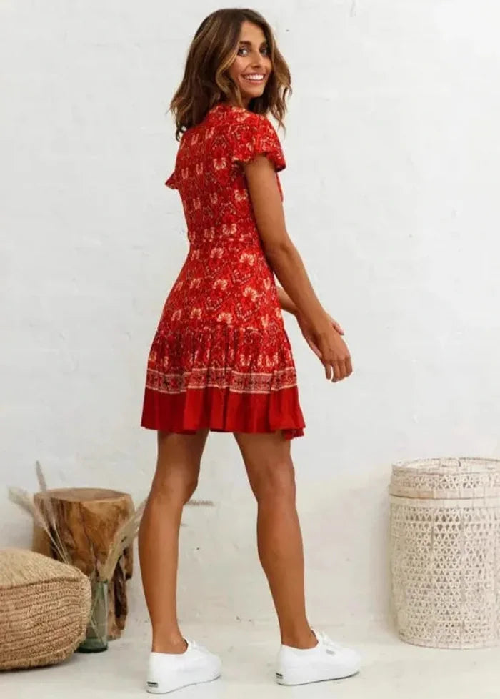 Short bohemian dress Dress Tailor