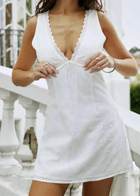 Short white dress Dress Tailor