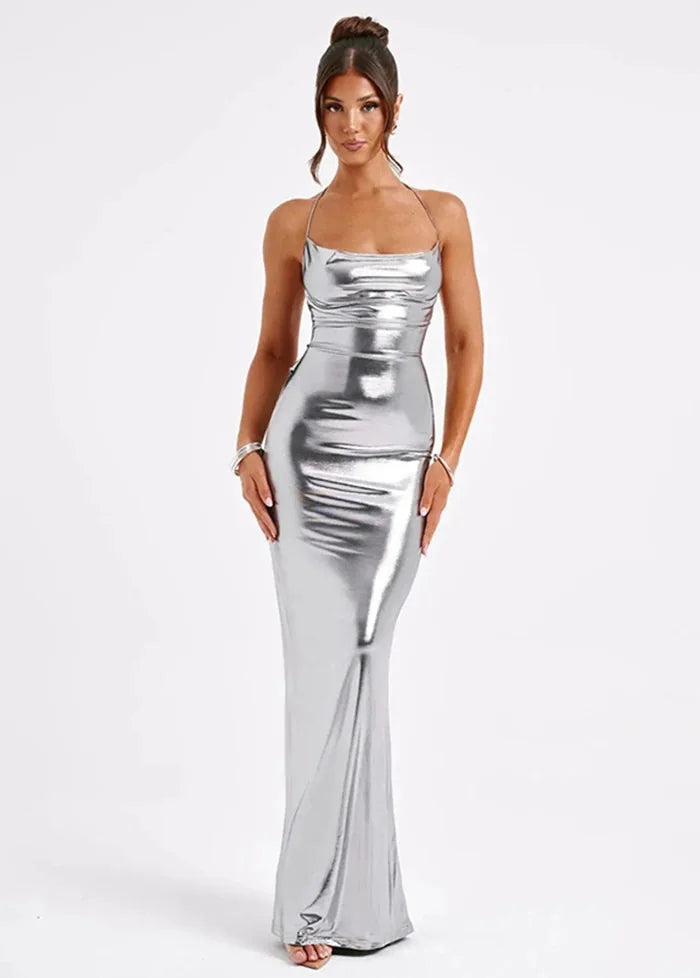 evening dress menswear Unique Orange Sequin One-sleeve Mermaid Tailor Made Prom Dress main image 1