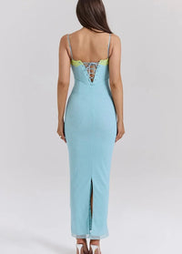 Sky blue maxi dress Dress Tailor