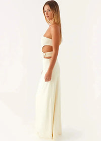 Strapless cream dress Dress Tailor