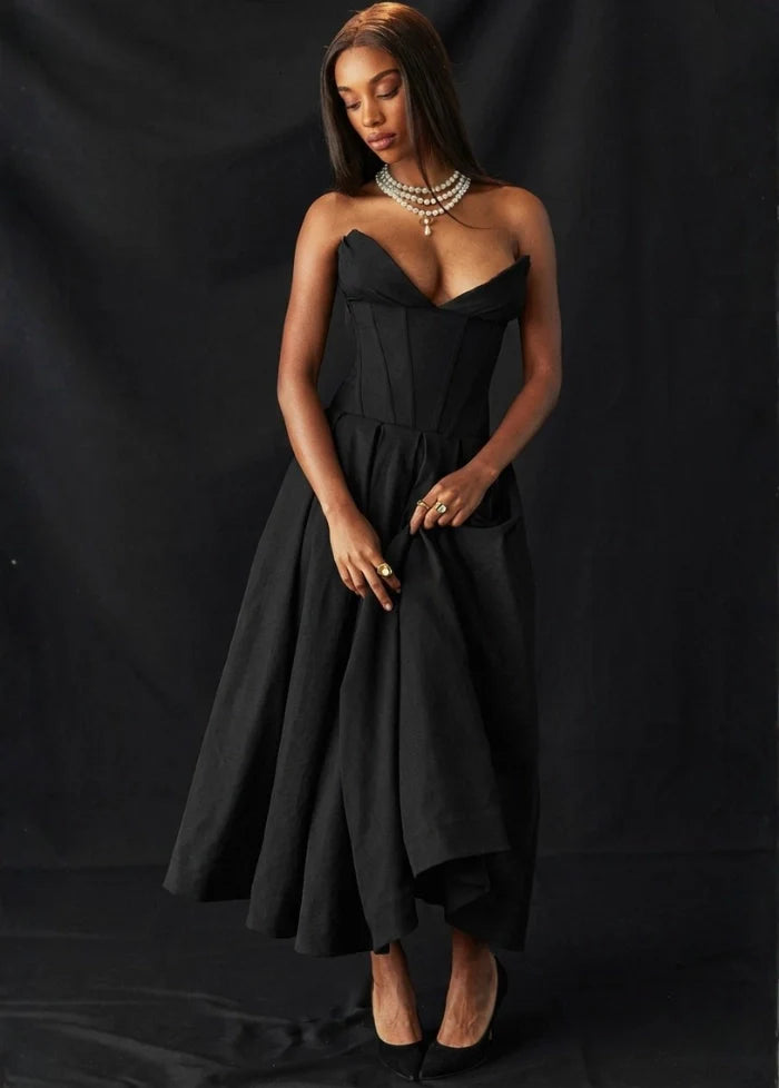 Strapless maxi dress Dress Tailor