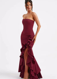 Strapless ruffle dress Dress Tailor