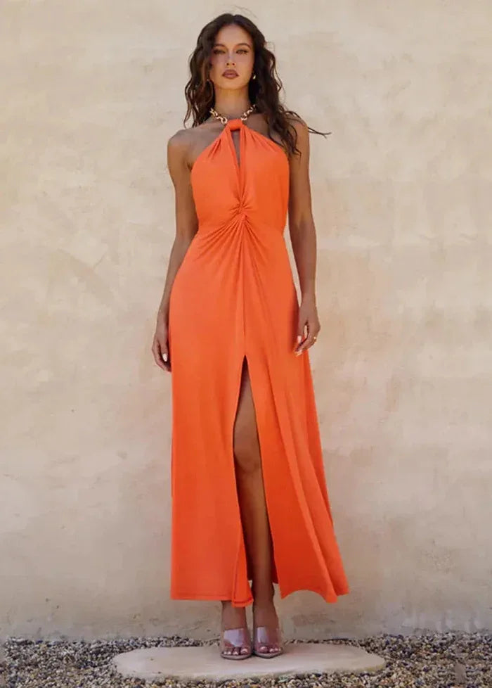 Summer orange dress Dress Tailor