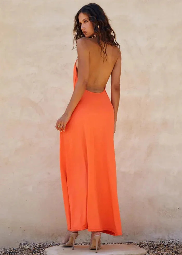 Summer orange dress Dress Tailor