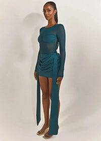 Teal blue dress Dress Tailor